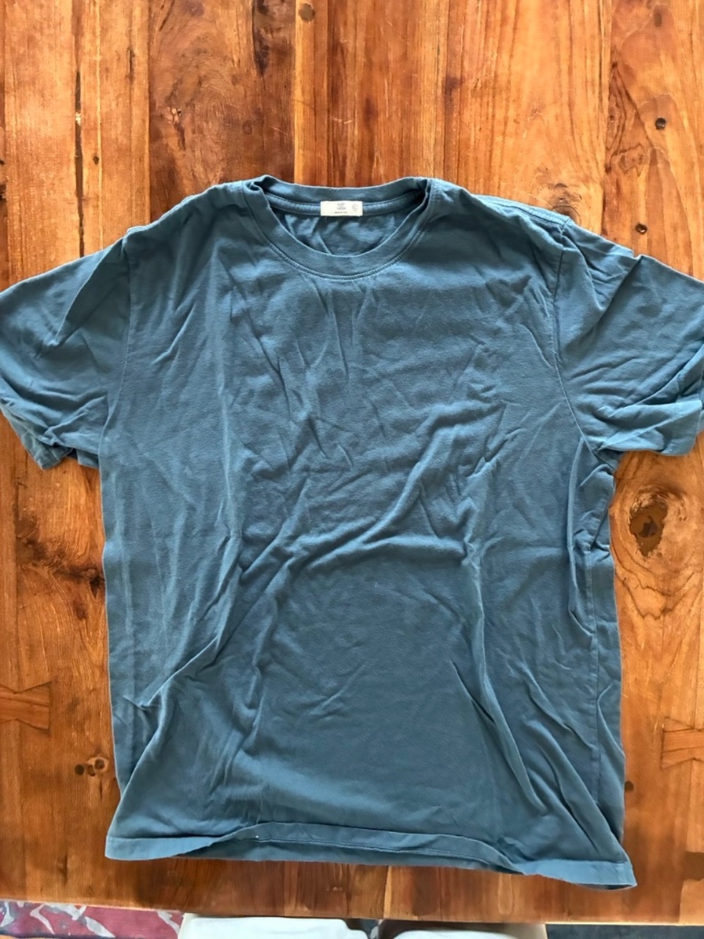 Flint and Tinder Vintage Soft Wash Crew Neck Tee — Blue | Size L